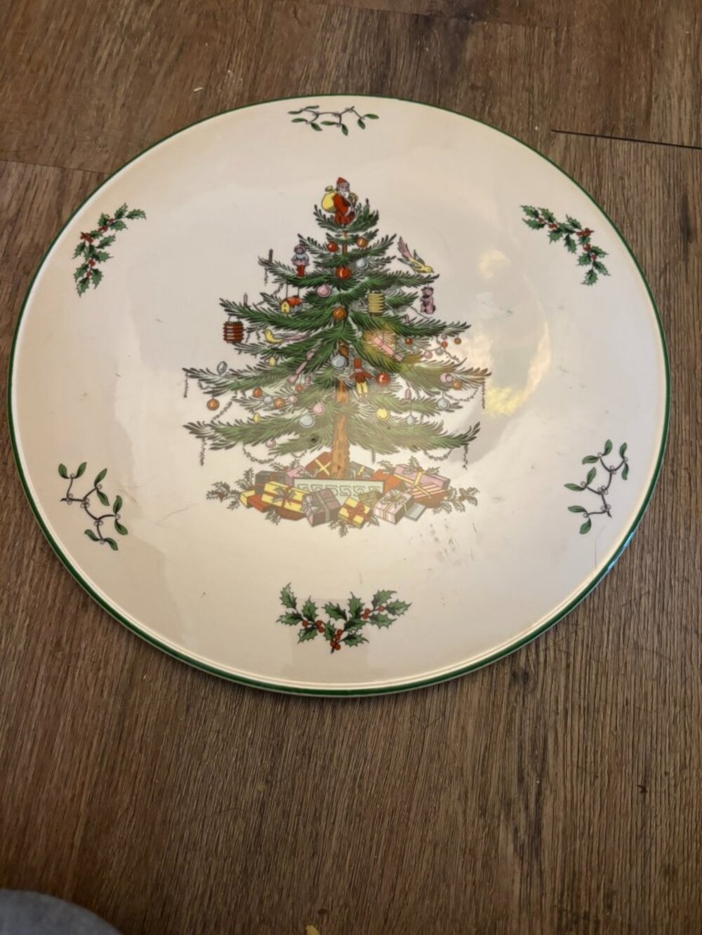 Spode Christmas Tree round Cake Dessert Plate